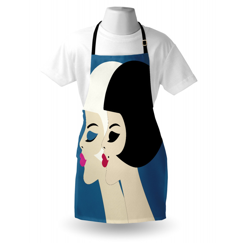 Bob Haircut Twin Ladies Apron