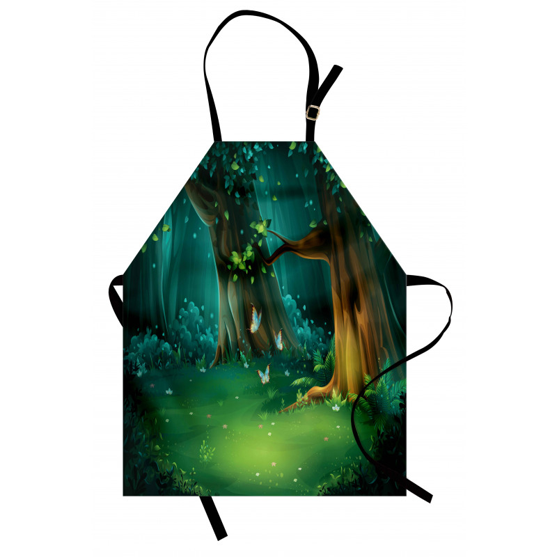 Trees and Butterflies Scenic Apron