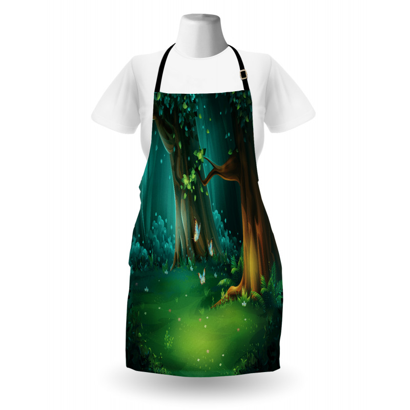 Trees and Butterflies Scenic Apron