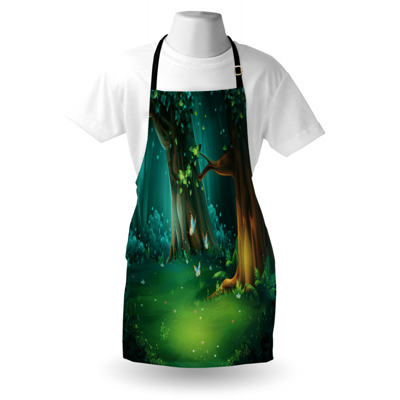 Trees and Butterflies Scenic Apron