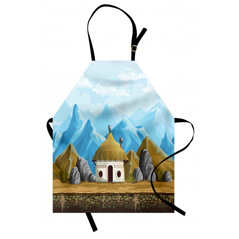 Hut in the Mountains Asia Apron