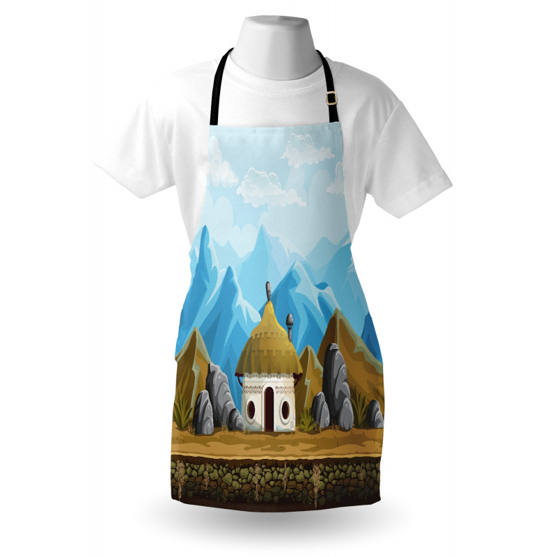 Hut in the Mountains Asia Apron