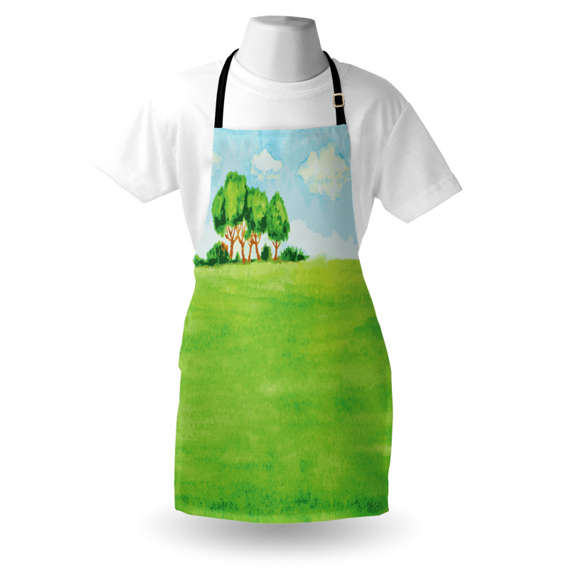 European Pastoral View Design Apron