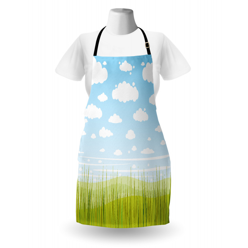 Grass and Clouds Landscape Apron