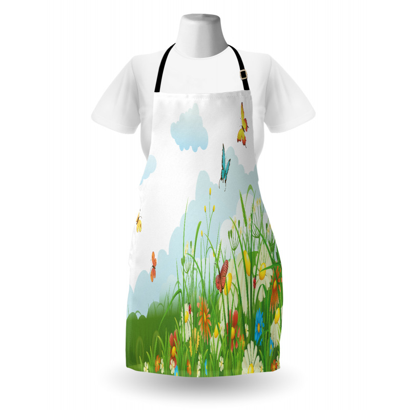 Clouds with Spring Meadow Apron