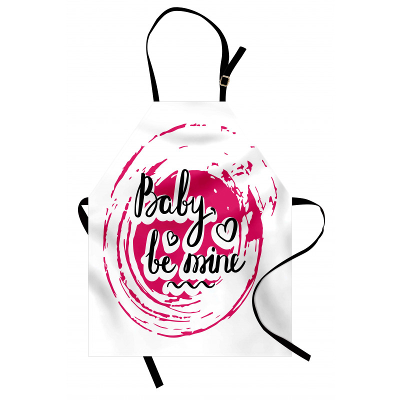 Vortex Baby Be Mine Wording Apron