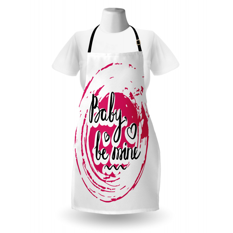 Vortex Baby Be Mine Wording Apron