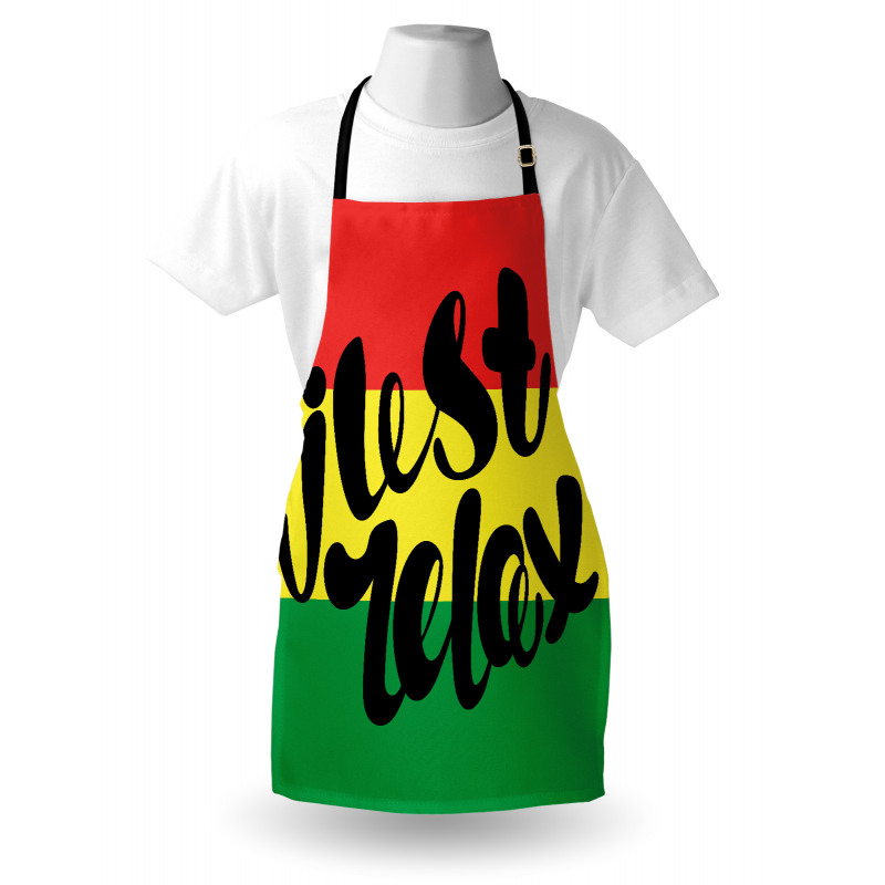 Rastafarian Design Message Apron