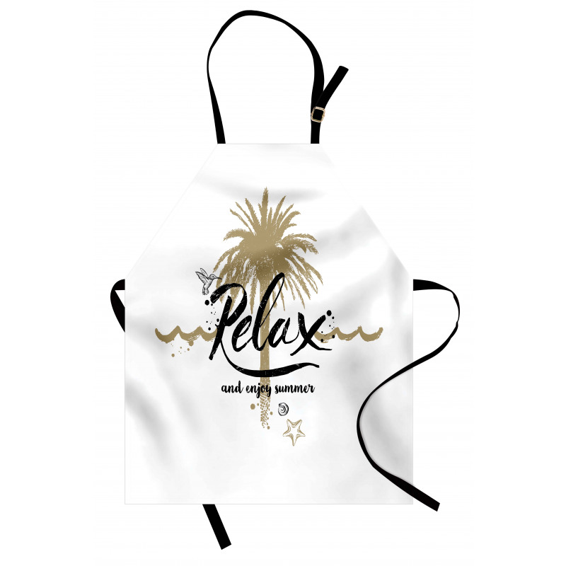 Tropical Enjoy Summer Text Apron