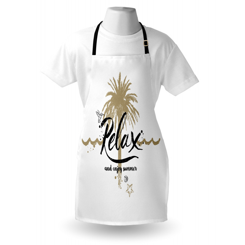 Tropical Enjoy Summer Text Apron