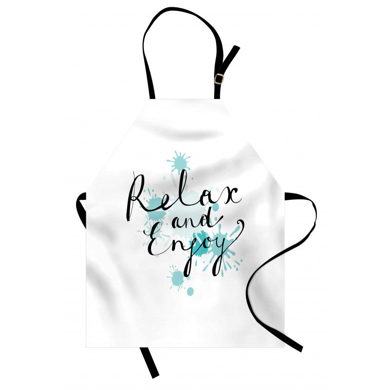 Ink Splatter Relax and Enjoy Apron