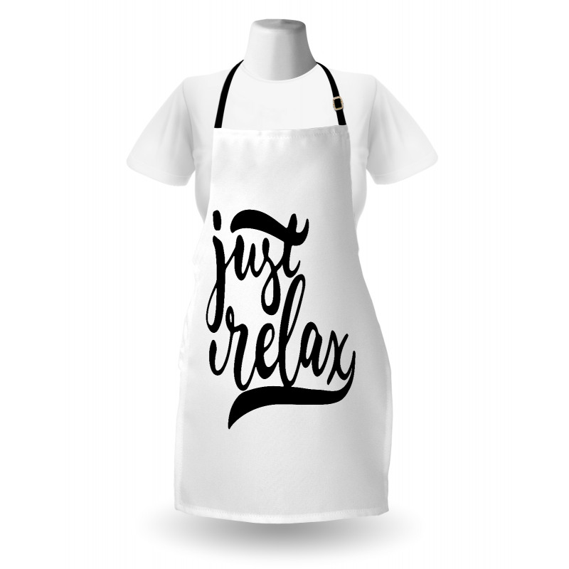 Minimalist Style Lettering Apron