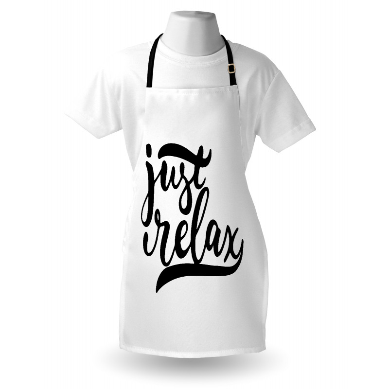 Minimalist Style Lettering Apron