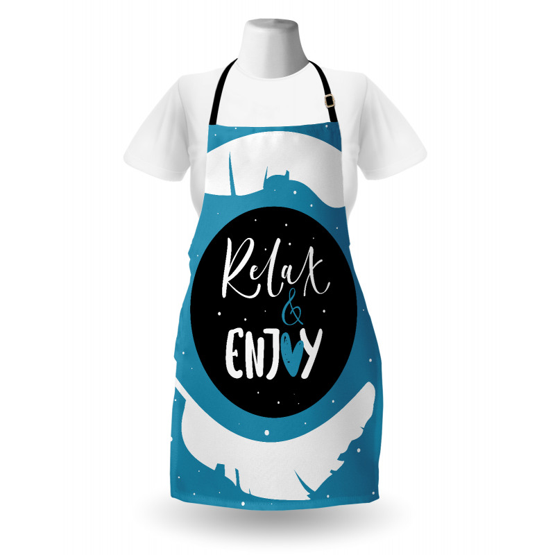 Cartoon Art Relax and Enjoy Apron