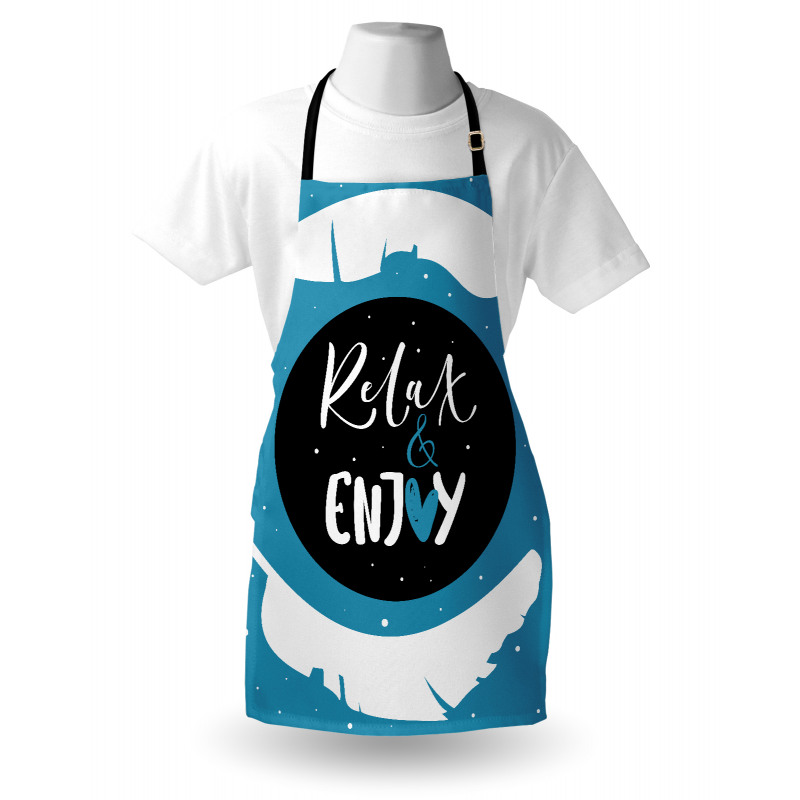 Cartoon Art Relax and Enjoy Apron