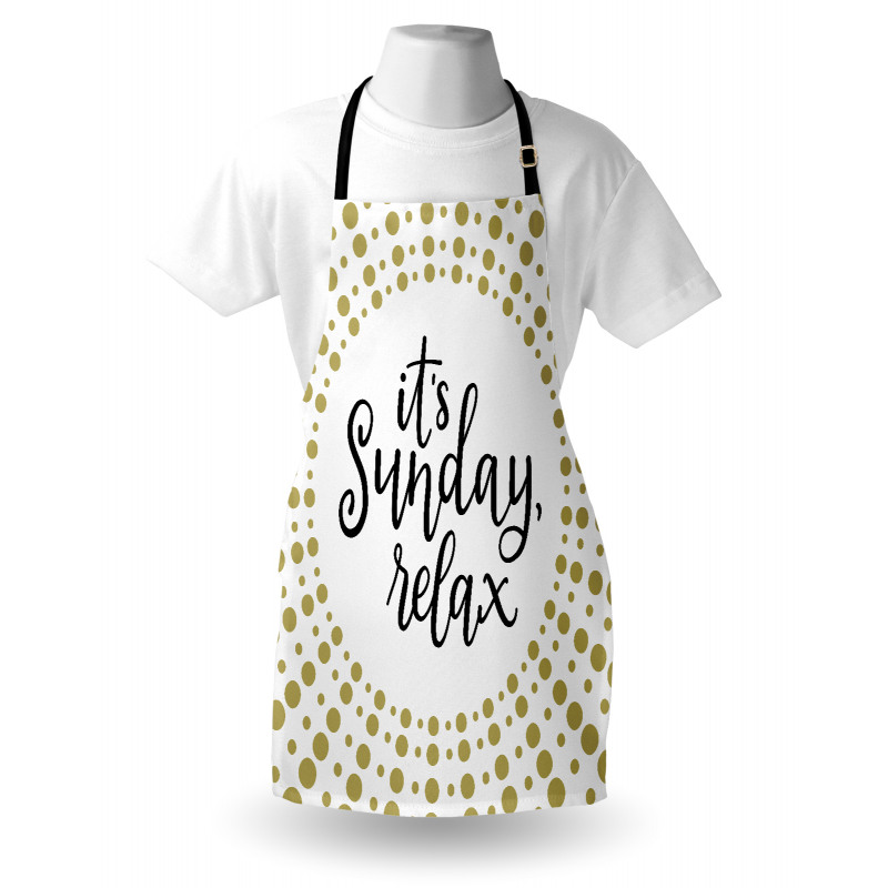 It is Sunday Relax Message Apron