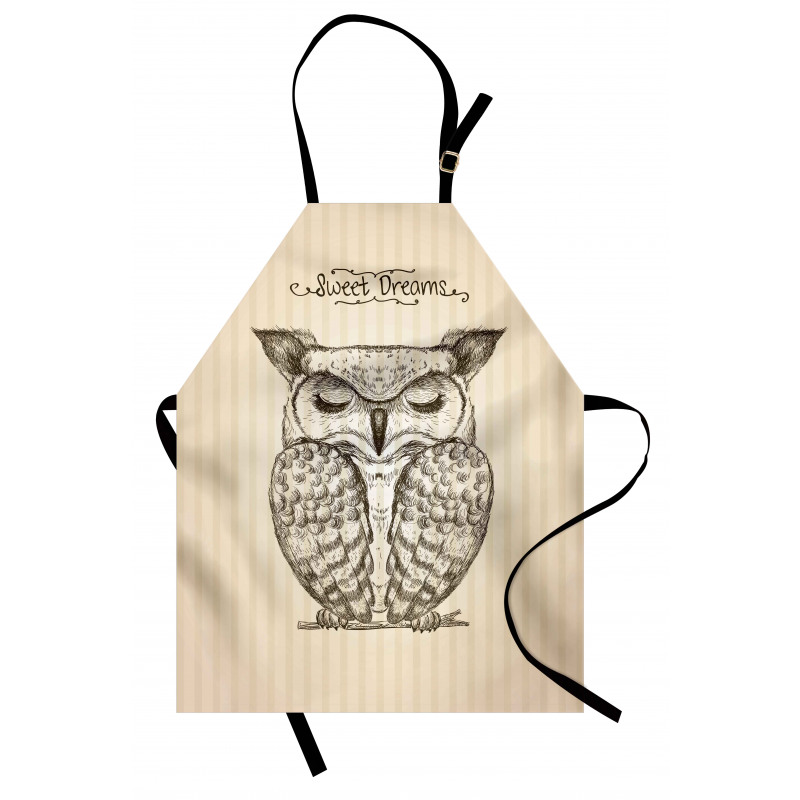 Sleeping Owl Dreams Apron