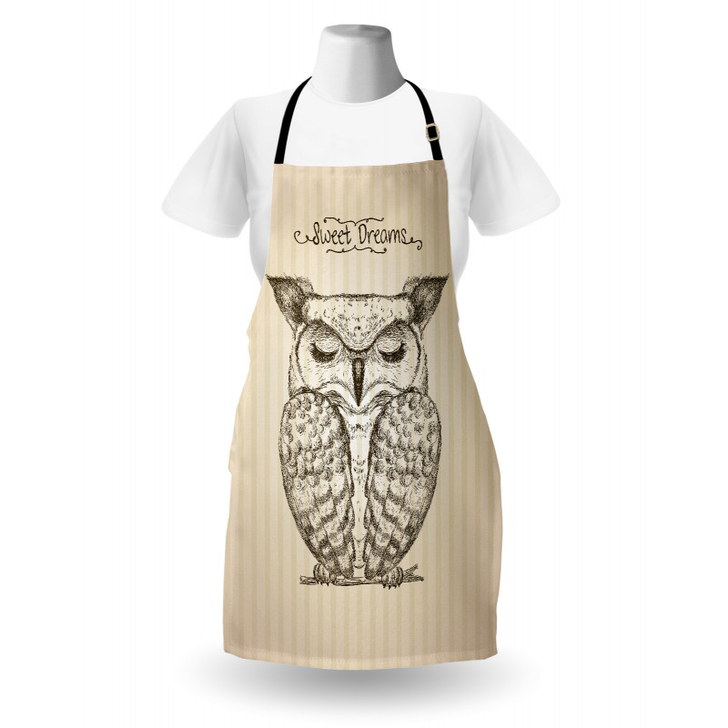 Sleeping Owl Dreams Apron