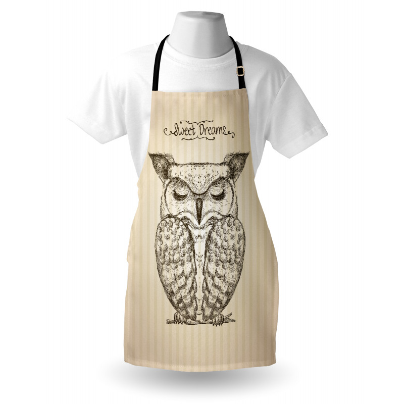 Sleeping Owl Dreams Apron