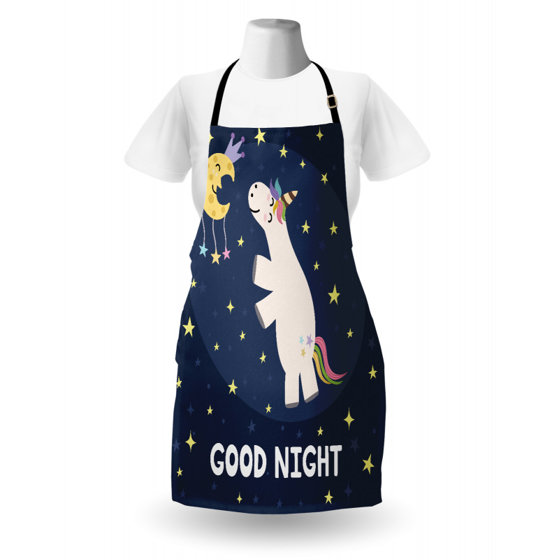 Unicorn with Rainbow Hair Apron