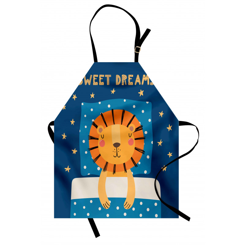 Sleeping Sketched Lion King Apron