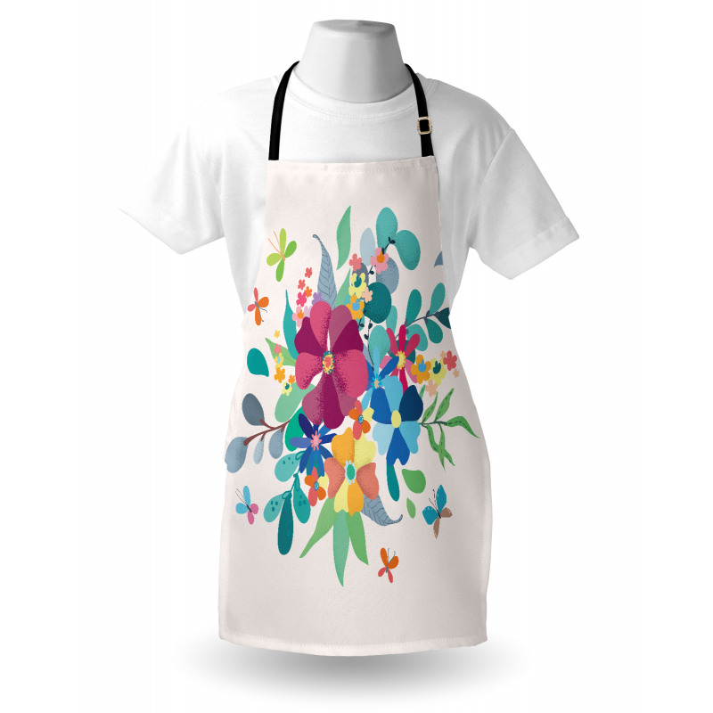 Bouquetnd Butterflies Apron