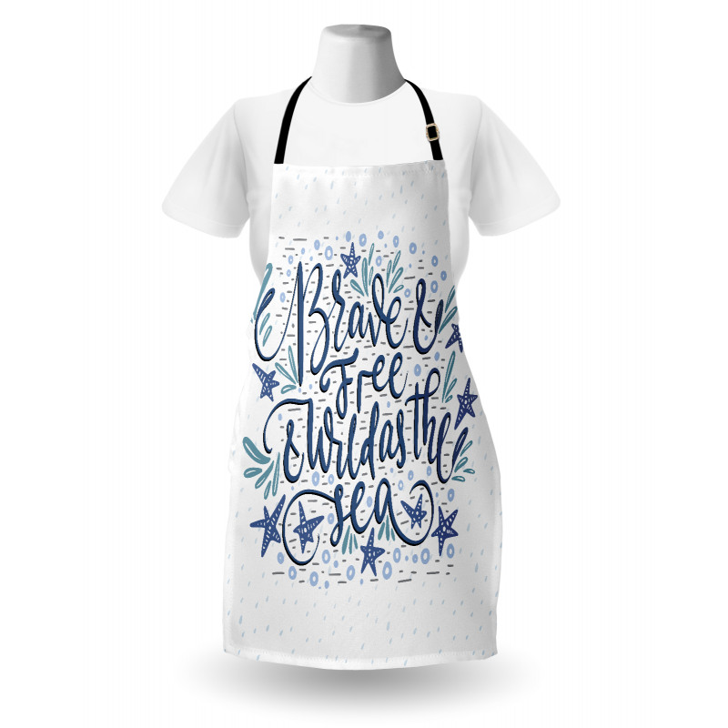 Wild as the Sea Phrase Apron