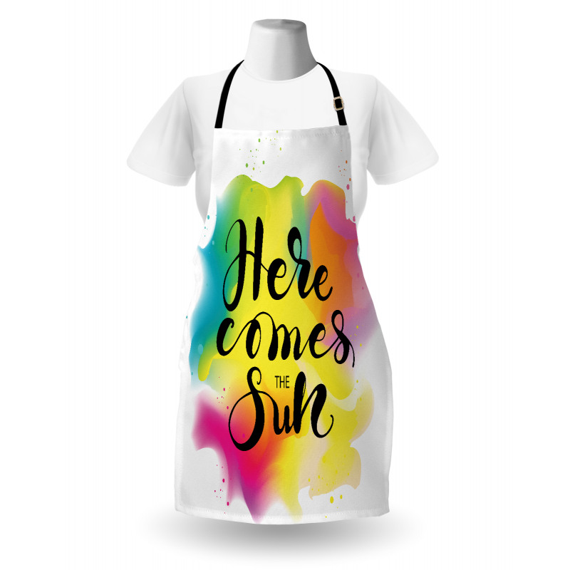 Here Comes Sun Text Apron