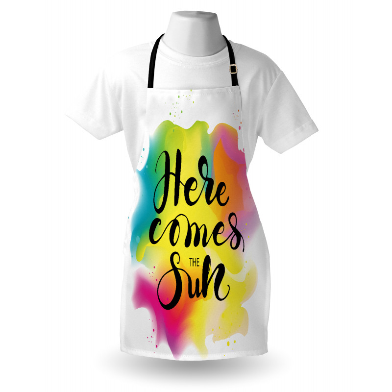 Here Comes Sun Text Apron