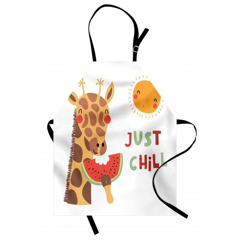 Watermelon Sun Chill Phrase Apron