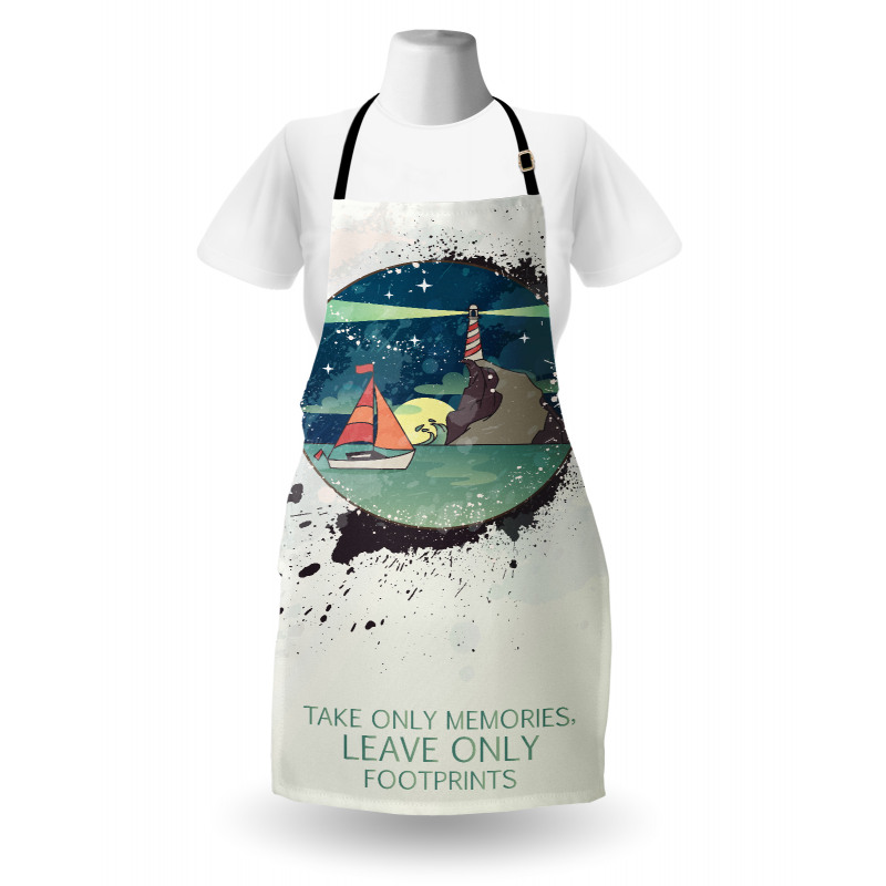 Lighthouse Sailboat Apron