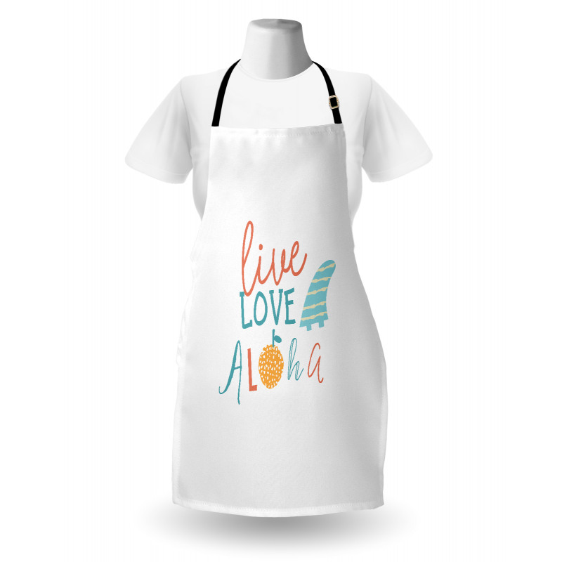 Live Love Aloha Fruit Apron