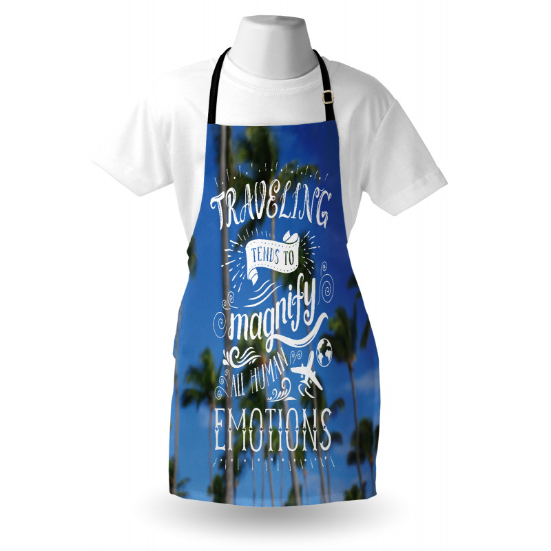 Travel Words Airplane Apron