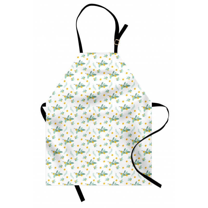 Citrus Fruits and Leaves Apron