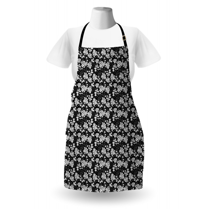 Rose Blossoms and Birds Apron