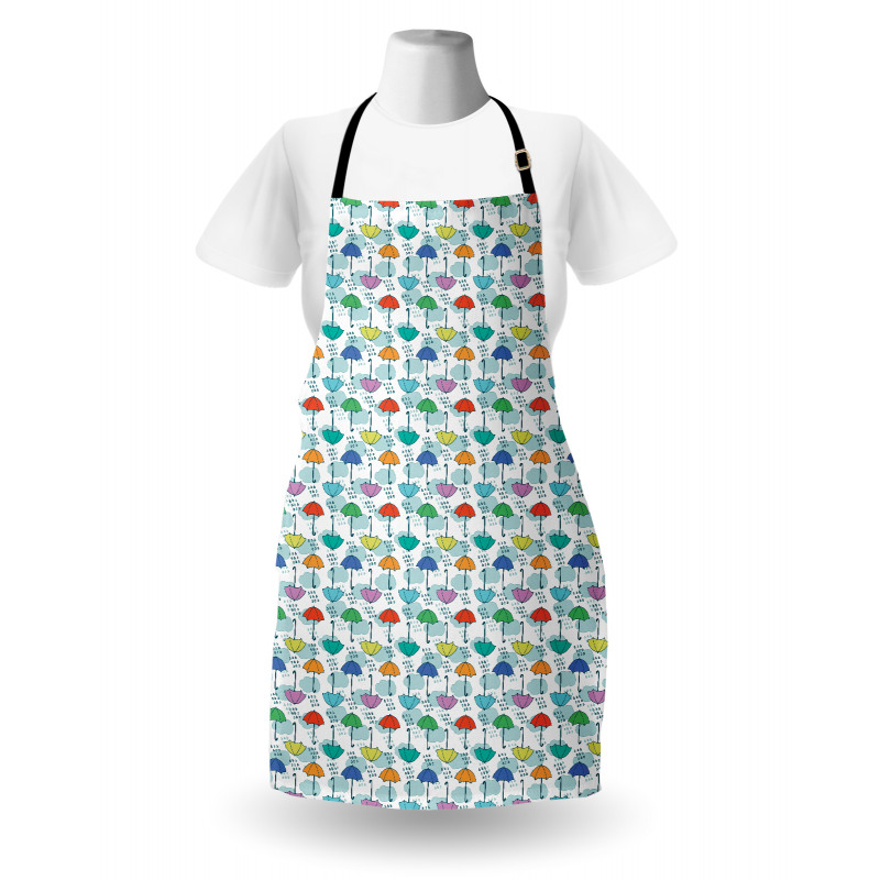 Parasol Pattern in Rain Apron