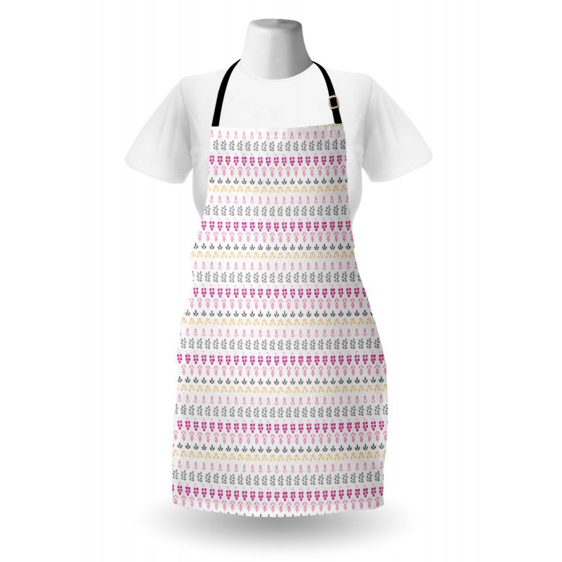 Abstract Sketched Leaves Apron