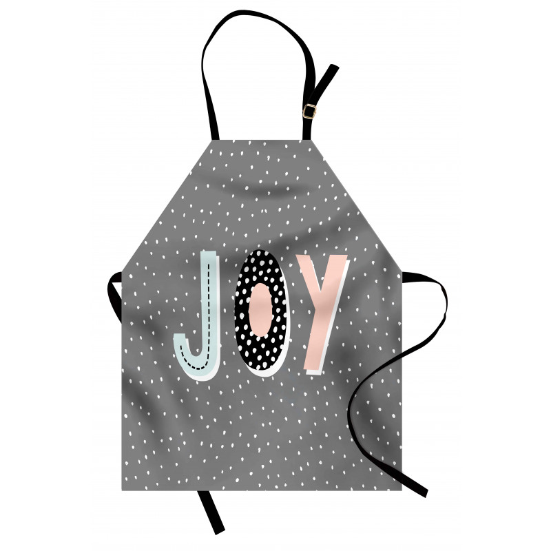 Cartoon Illustrated Message Apron