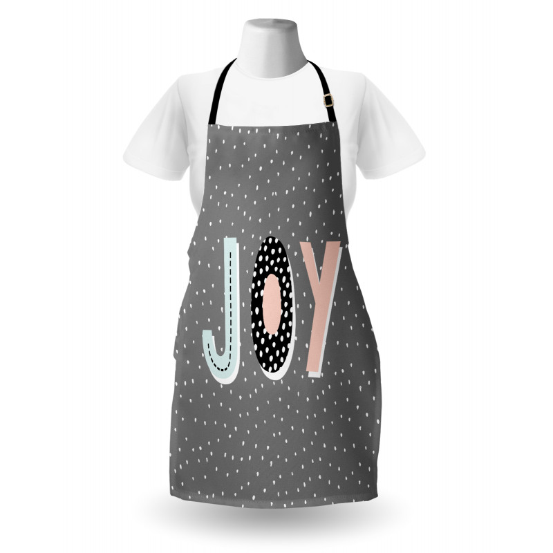 Cartoon Illustrated Message Apron