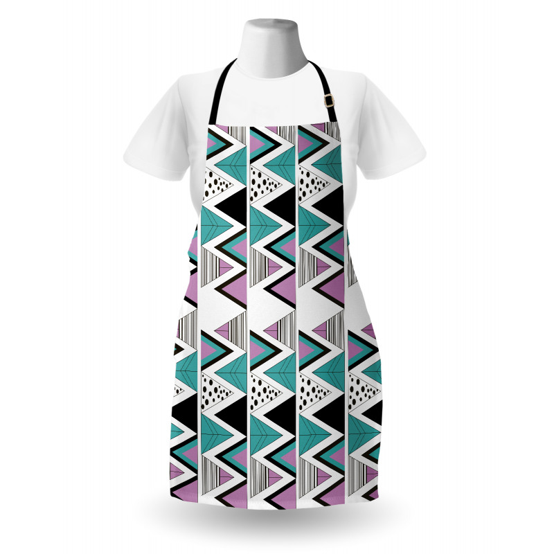 80s Memphis Zigzag Apron