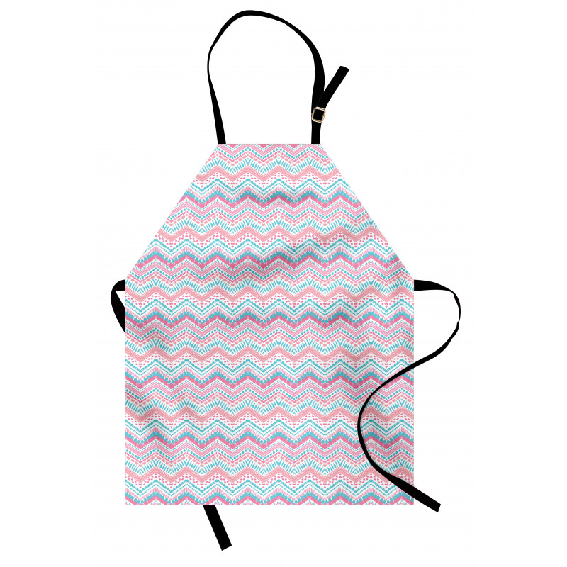 Brush Stroked Zigzags Apron