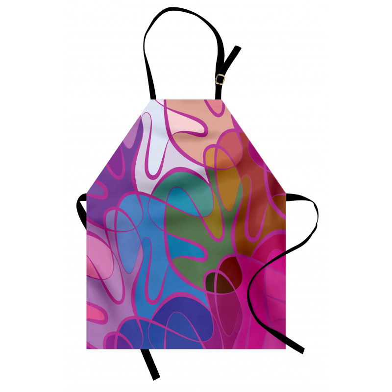 Waves in Hand-drawn Style Apron