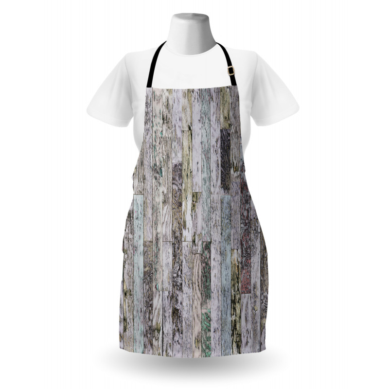 Pastel Oak Timber Boards Apron