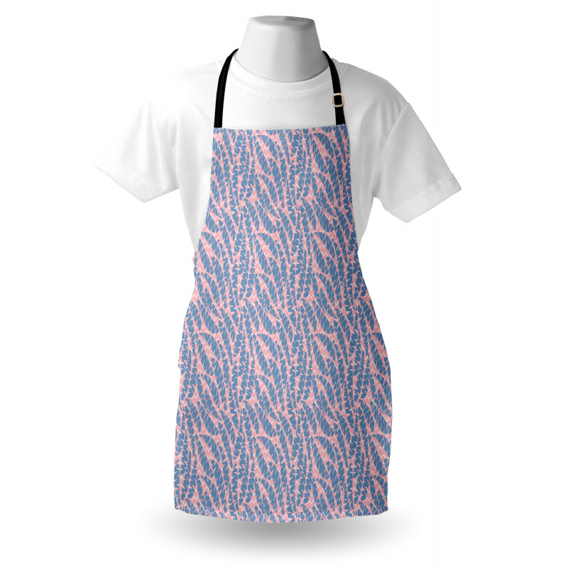 Angled Wavy Lines Background Apron