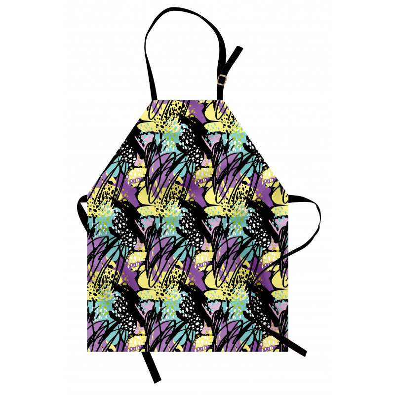 Brush Strokes Modern Art Apron