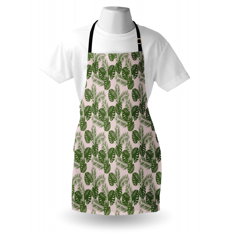 Monstera Leaf Palm Tree Apron