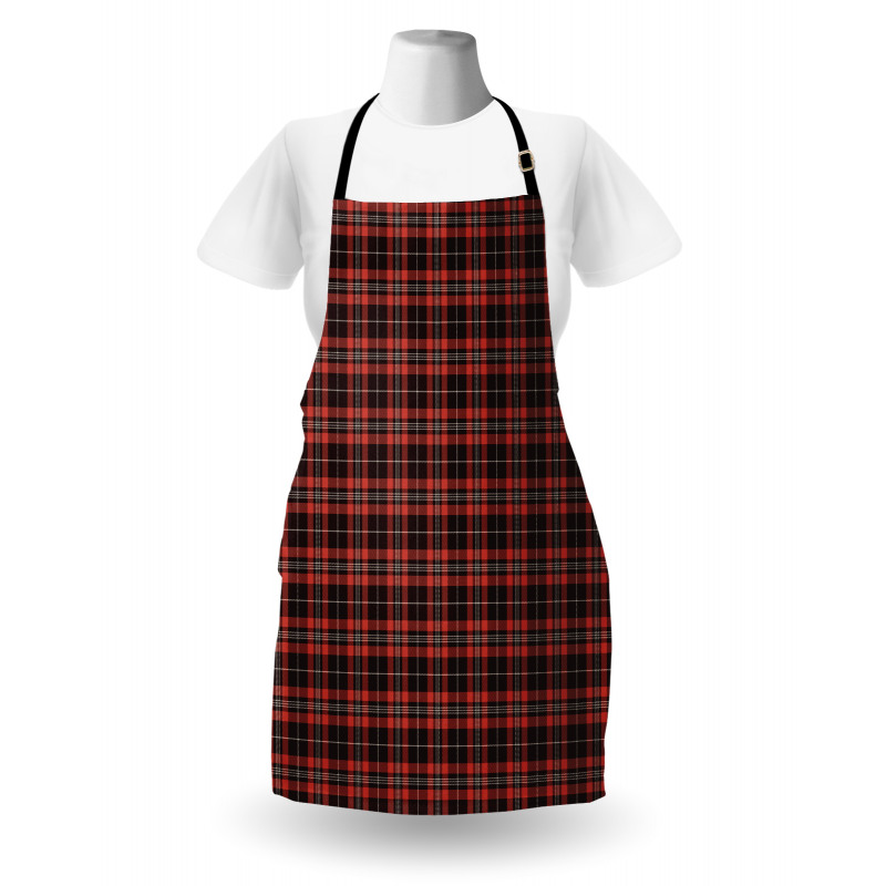 Plaid Composition Abstract Apron