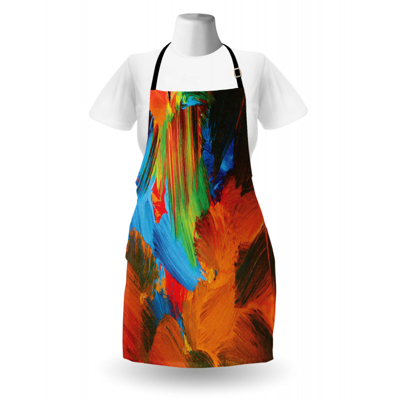 Watercolor Brush Strokes Apron