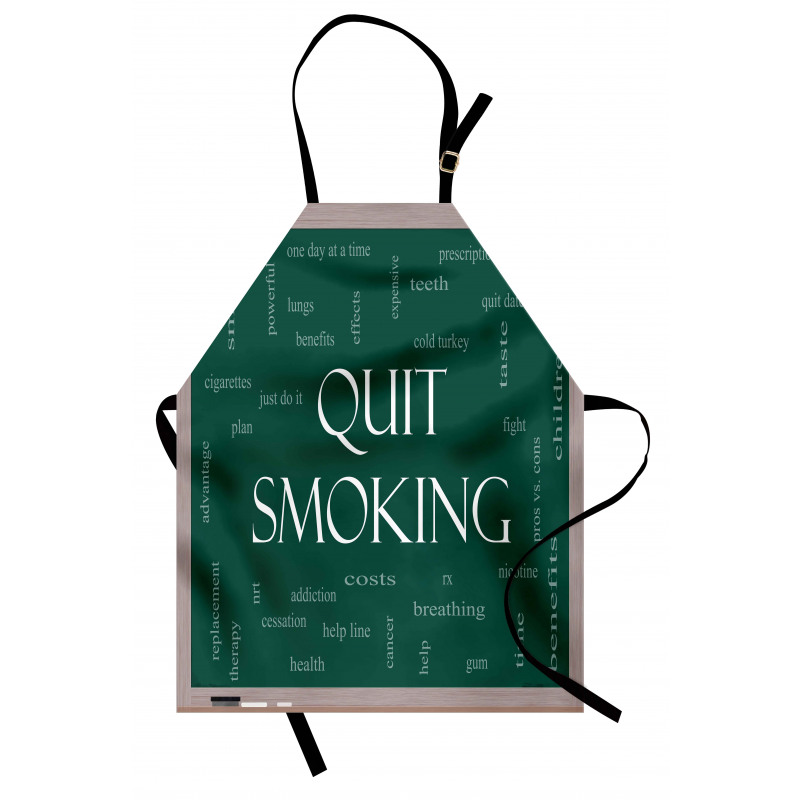 Smoking Message Blackboard Apron