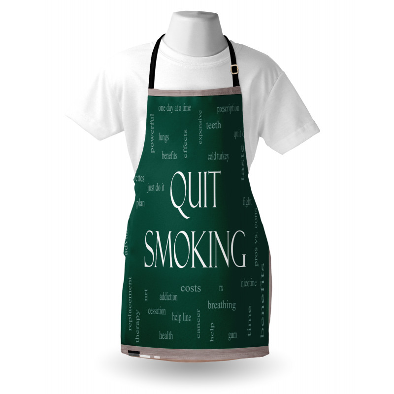 Smoking Message Blackboard Apron